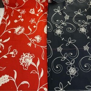 ROBERT ALLEN  Bloom Season / Summer Song LOT Of  Fabrics Samples Square 26”X 26”